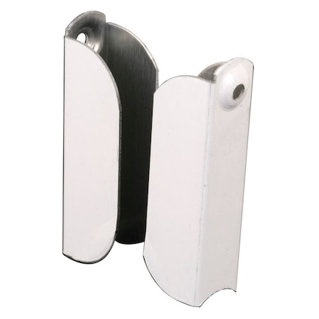 Prime-Line Prime-Line Painted White Aluminum 7/16 in. W X 2 in. L Screen Top Hanger 2 pk PL7845